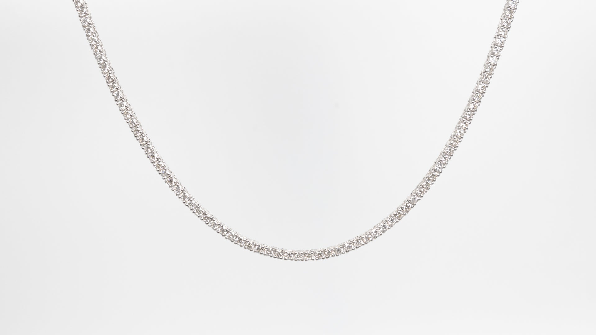 4 prong tennis necklace