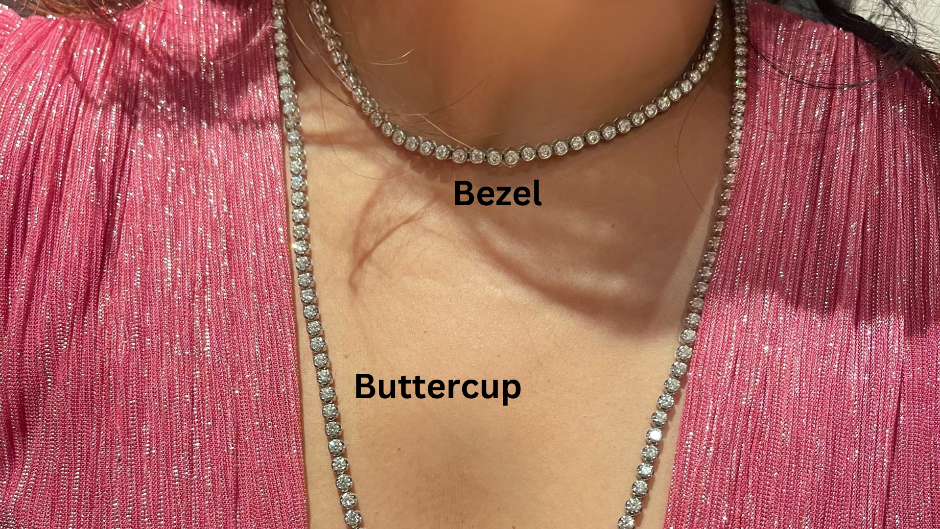 buttercup diamond tennis necklace